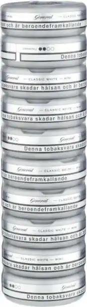 City Gross General white mini portion stock erbjuda