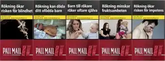 City Gross Pall mall original red 100s limpa erbjuda
