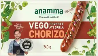 City Gross Vegochorizo jävligt gott, fryst erbjuda