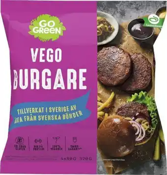 City Gross Vegoburgare ärta, fryst erbjuda