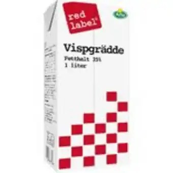 Snabbgross Grädde visp 35% red label 1l erbjuda
