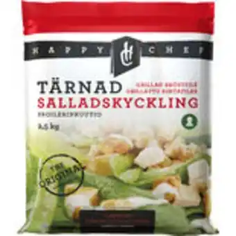 Snabbgross Kyckling sallads tärnad fryst happy chef 2.5kg erbjuda
