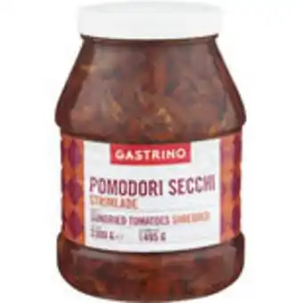 Snabbgross Pomodori secchi strimlade soltorkade tomater gastrino 2,3/1,49 erbjuda