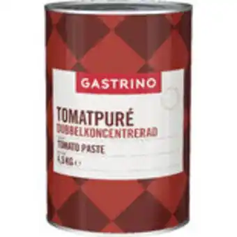 Snabbgross Tomatpuré dubbelkoncentrerad gastrino 4,5kg erbjuda