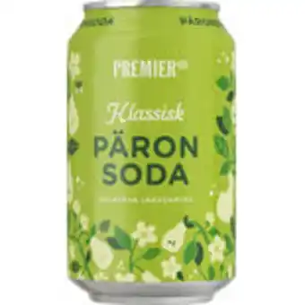Snabbgross Päronsoda läsk burk premier 33cl erbjuda