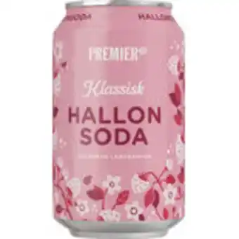 Snabbgross Hallonsoda läsk burk premier 33cl erbjuda