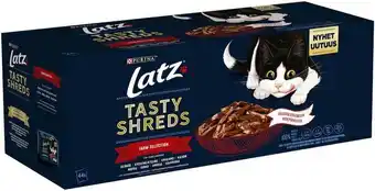 Rusta Våtfoder, katt latz tasty shreds erbjuda