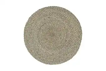 Bordstabletter 4 st grå 38 cm rund jute