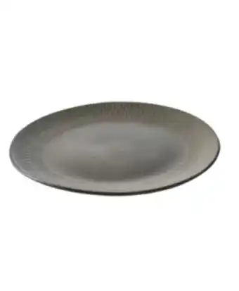 Tallrik relief grå