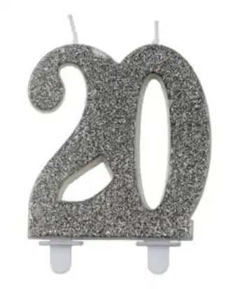 Sifferljus 20 silver