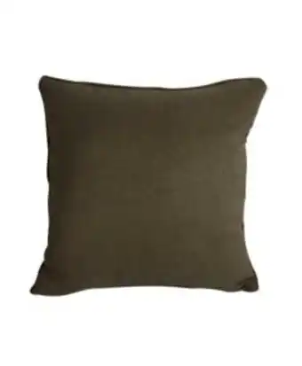 Kuddfodral grovlinne brun 70x70cm