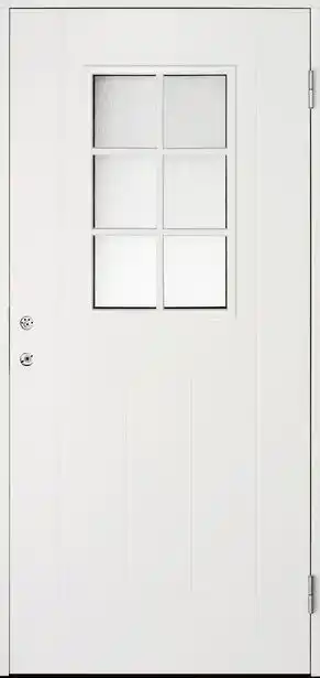 K-rauta Ytterdörr cello vit 6-glas 10x21 höger erbjuda