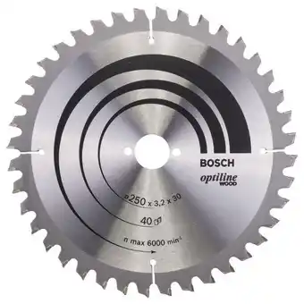 K-rauta Cirkelsågsklinga bosch optiline t40 250x30mm erbjuda