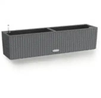 Hornbach Självvattnande blomlåda lechuza balconera cottage plast 80x19x19cm granit erbjuda