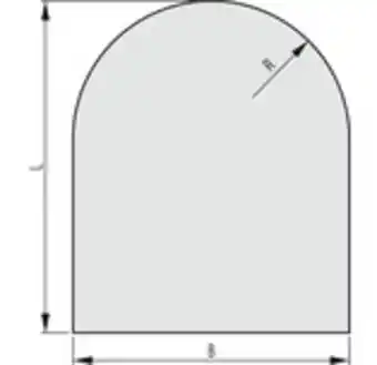Hornbach Gnistskydd haas&sohn kamin r500 1000x1000x6mm erbjuda