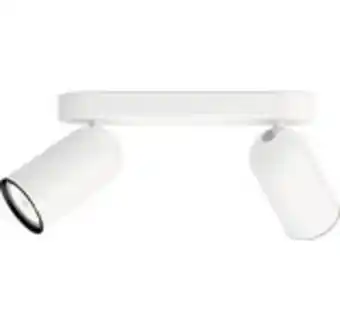 Hornbach Spotlight philips pongee 2-lågig bar/tube vit erbjuda