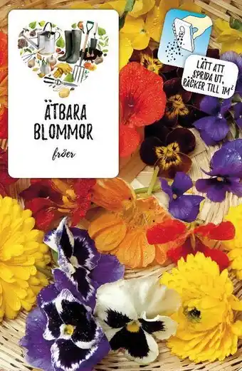 Fröblandning med ätbara blommor