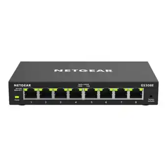 Elon Netgear 8 portar switch smart managed plus soho - gs308e erbjuda