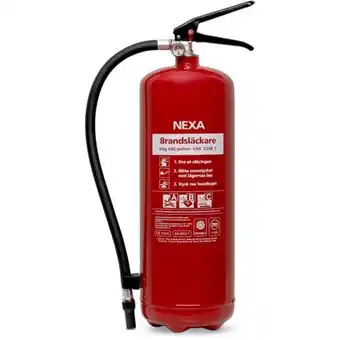 Elon Nexa pulversläckare 6 kg 43a röd erbjuda