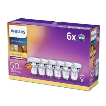 Philips led-lampa gu10 345 lm 6-pack