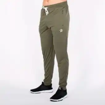 Gymgrossisten Star tapered mesh pants, olive erbjuda