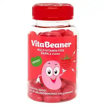 Vitabeaner multivitamin hallon gelébönor 90st