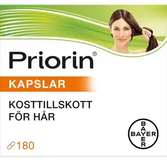 Apotek Hjärtat Priorin kapslar 180 st erbjuda