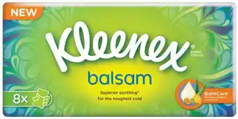 Kleenex balsam näsduk 8-pack 8 x 9 st
