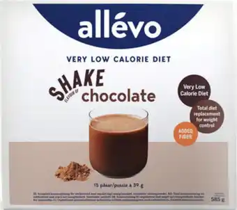 Allévo shake chocolate, vlcd 15 st