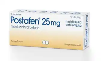 Postafen, tablett 25 mg 10 styck