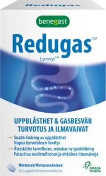 Benegast redugas tuggtabletter 20 st