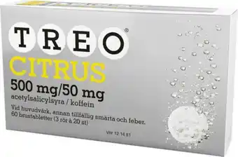 Treo citrus, brustablett 500 mg/50 mg 3 x 20 styck