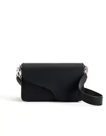 Assisi baguette bag black/silver