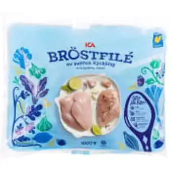 ICA Maxi Kyckling bröstfile fryst mörad 1kg ica erbjuda