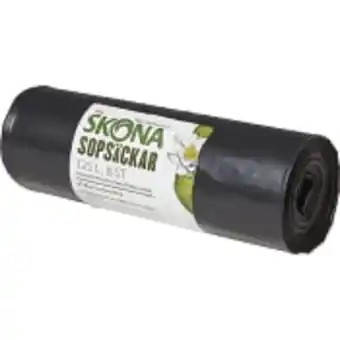 ICA Maxi Sopsäck svart 125l 8-pack ica skona erbjuda