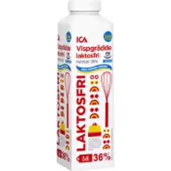 ICA Maxi Vispgrädde laktosfri 36% 5dl ica erbjuda