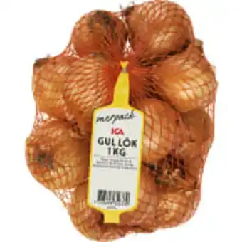 ICA Maxi Gul lök 1kg klass 1 ica erbjuda