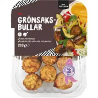 ICA Maxi Grönsaksbullar vegetarisk 200g ica erbjuda