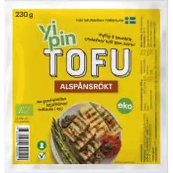 ICA Maxi Tofu alspånsrökt ekologisk 230g yipin erbjuda