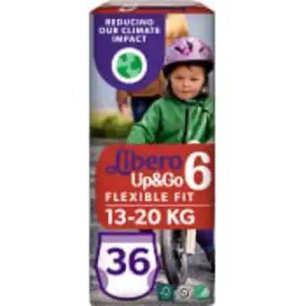 Byxblöjor up&go strl 6 13-20kg 36-p miljömärkt libero