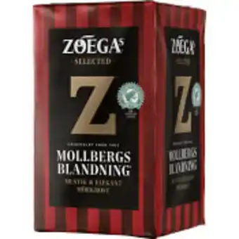 ICA Maxi Bryggkaffe mollbergs blandning 450g zoegas erbjuda