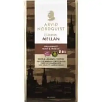 ICA Maxi Bryggkaffe mellanrost 500g arvid nordquist classic erbjuda