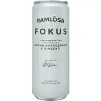 ICA Maxi Funktionsvatten fokus gröna kaffe bönor ginseng 33cl ramlösa erbjuda