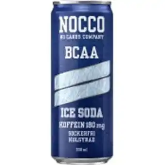 ICA Maxi Energidryck ice soda 33cl nocco erbjuda