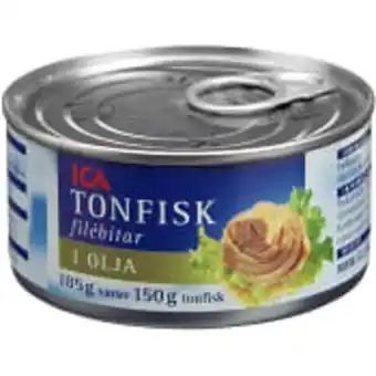 ICA Maxi Tonfisk i olja 185g ica erbjuda