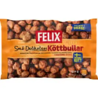 ICA Maxi Köttbullar små delikatess fryst 420g felix erbjuda