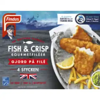 ICA Maxi Fish & crisp gourmetfil 480 g findus erbjuda