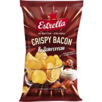 Chips crispy bacon & sourcream 275g estrella