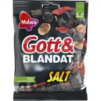 Godis gott & blandat salt 210g malaco