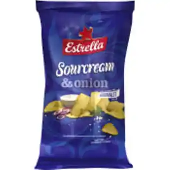 ICA Maxi Chips sourcream & onion liten påse 40g estrella erbjuda